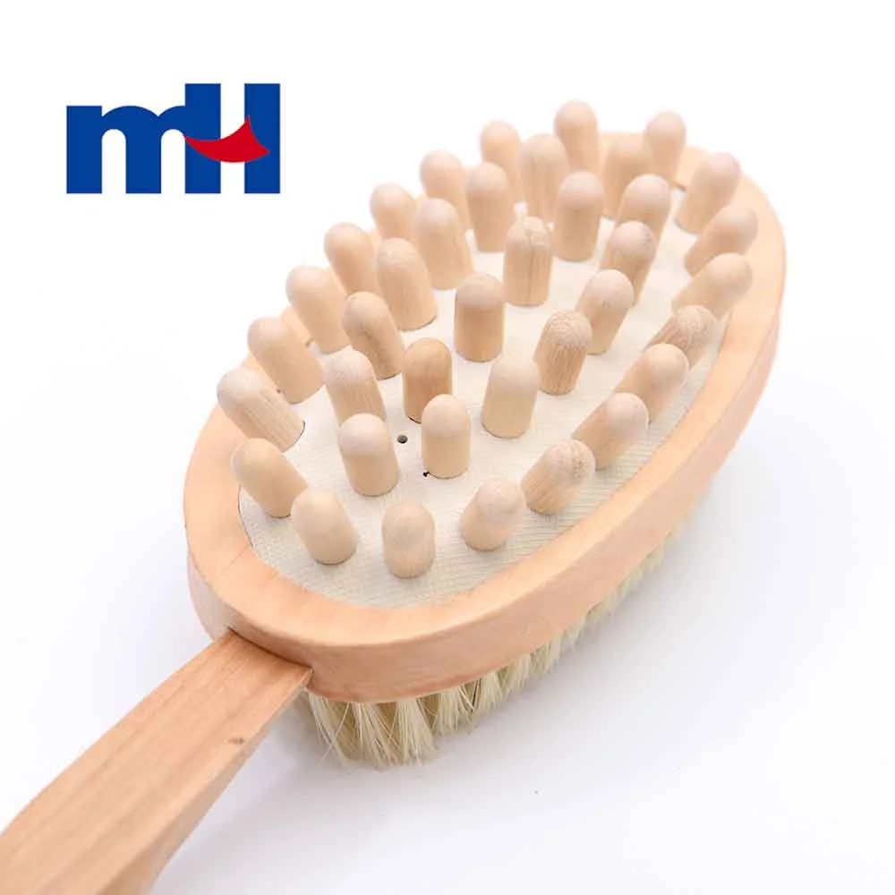 Bath & Relax Bath Body Brush Natural Bristles Long Handled Shower