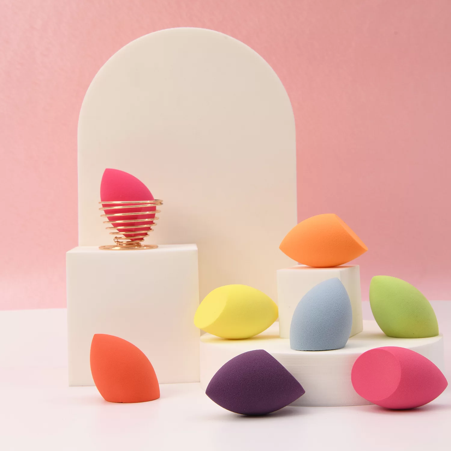 Miracle Complexion Sponge Makeup Blender Multi Tasker Real High Quality Techniques Bevel Shape Latex Free