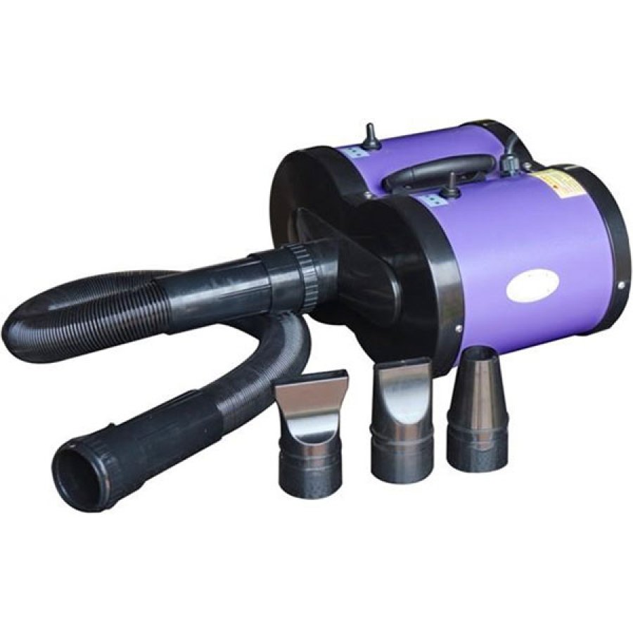 Dog Grooming Hair Dryer Blaster Handheld Heater 2800W - Purple