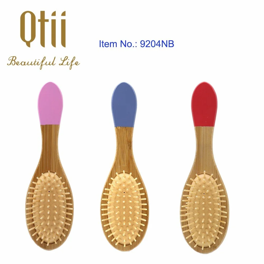 Water Proof Oval Bamboo Hair Brush With Wooden Pin Air Cushion Brush With Massage Hot Sale Brushes Natural Brush