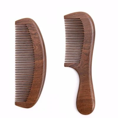 100% Natural Black Gold Sandalwood Handmade Hair Comb in Size 16.5x5.8cm