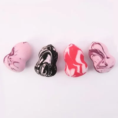 Makeup Sponge Marble Design Unique Pear Shape 6*4cm