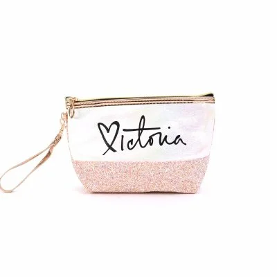 Colorful Glitter Shine Makeup Bag Waterproof Zipper Handbag