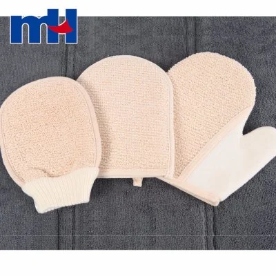 Exfoliating Body Bath Glove Spa Wash Massage Gloves Natural Ramie bath glove 5102-2004A 5102-2005 5102-2007