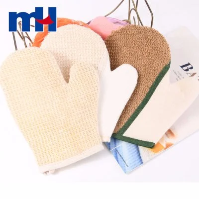 Exfoliating Body Bath Glove Spa Wash Massage Gloves Natural Ramie bath glove 5105-0050 5105-0051 5105-1016