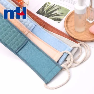 Natural Colors Exfoliating Body Long Massage Shower Back Bath Scrubber Belt BB21-02